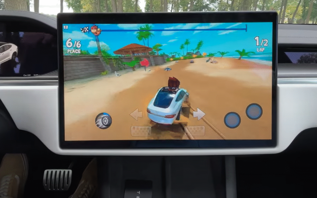 Tesla Teases Future In-Car Gaming While on Full Self-Driving Mode