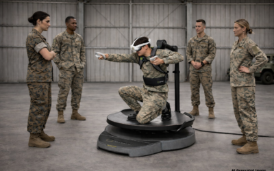 Marine Corps Tests VR Treadmill for Training and Mission Planning